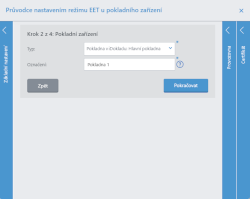 Průvodce - nastavení Pokladního zařízení Průvodce - nastavení Pokladního zařízení