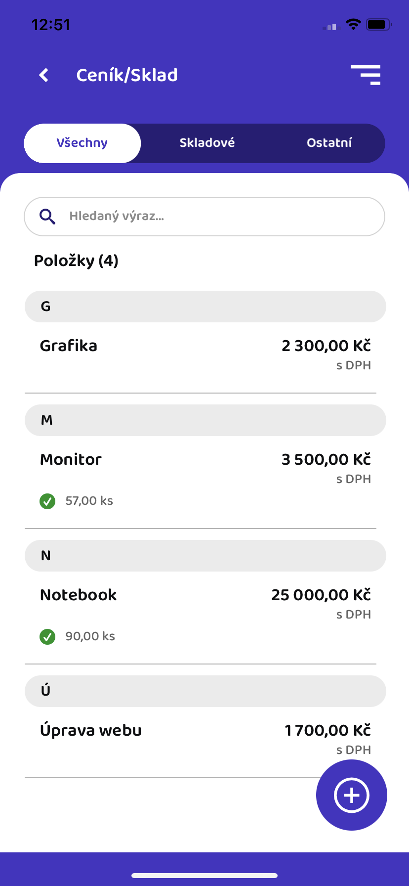 ceník