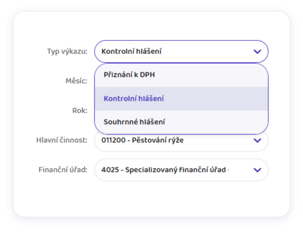 Kontrolní hlášení